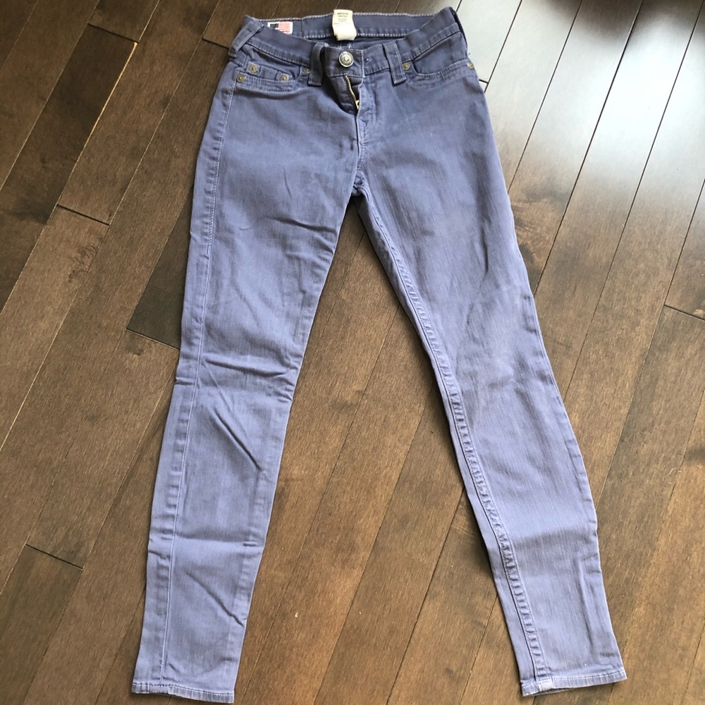 True Religion Periwinkle Skinny Jeans